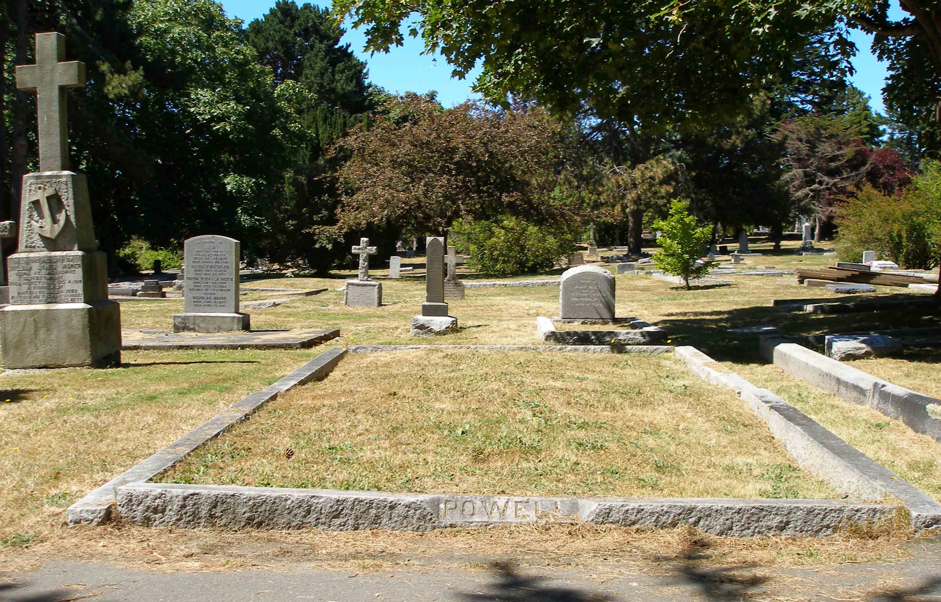 Grave of Doctor Israel Wood Powell, Ross Bay cemetery, Victoria, B.C.